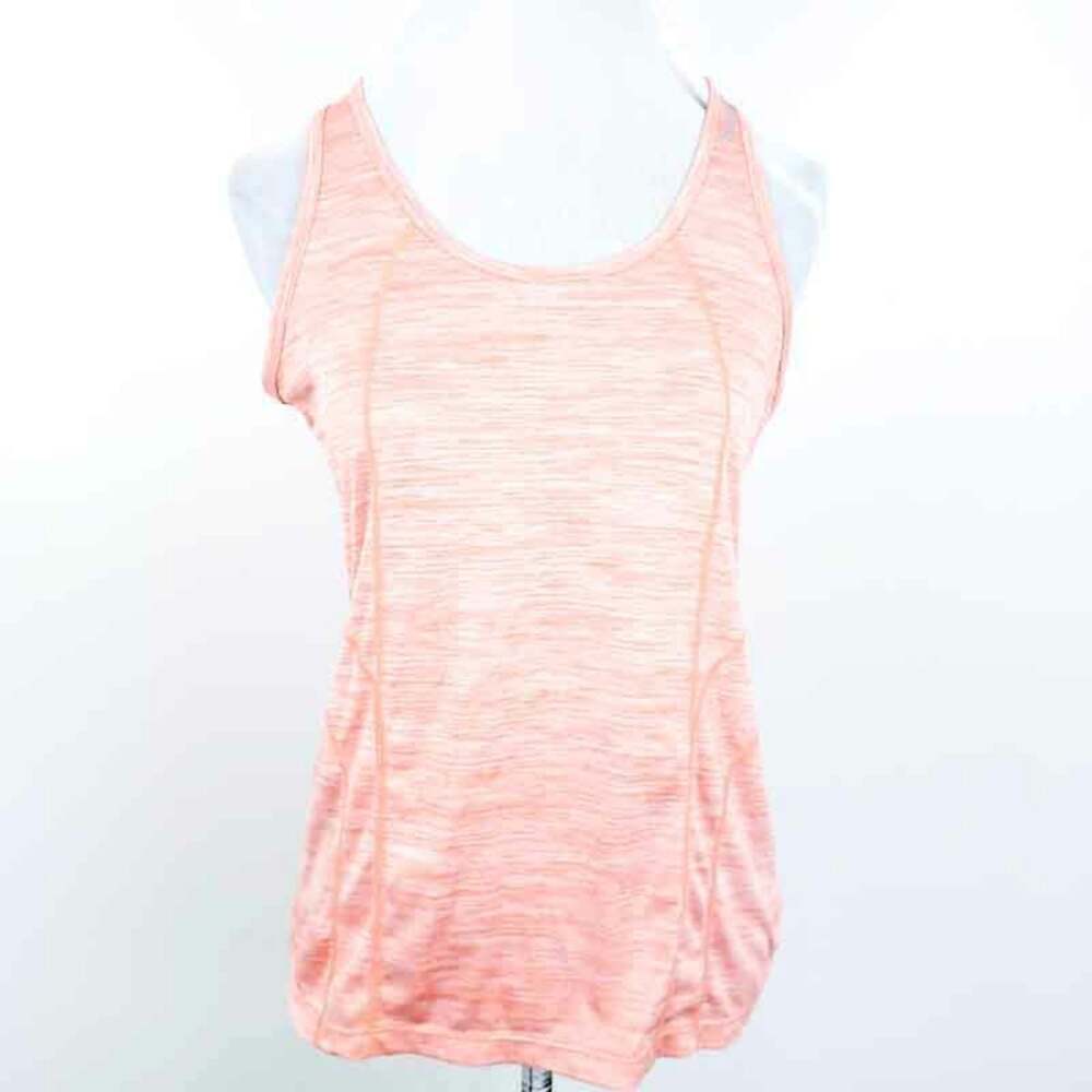 Reebok Racerback Sleeveless Workout Tank Top Orange Women Size Medium